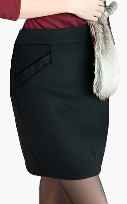 4✮- Knee Skirt - MLF10281 (Ready Stock)