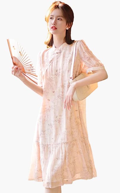 4✮- Knee Dress (Cheongsam) - MLFMY4022