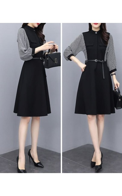 4✮- Knee Dress - MLFRS47855 (Ready Stock) 4✮- Knee Dress - MLFRS47855 (Ready Stock)
