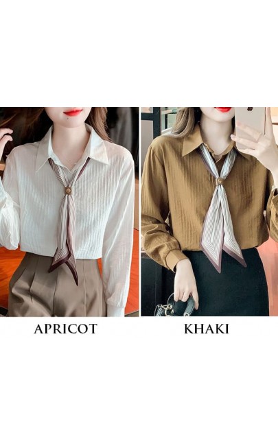 4✮- Casual Shirt (With Scarf) - MMFF36 4✮- Casual Shirt (With Scarf) - MMFF36