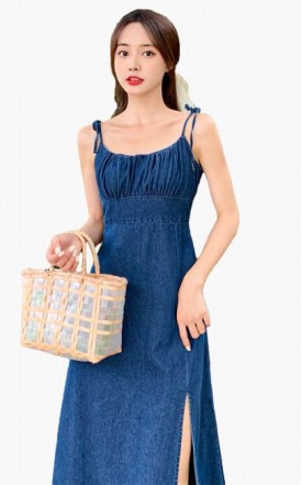 4✮- Denim Knee Dress - MOFRM1558