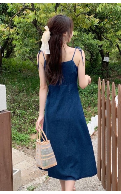 4✮- Denim Knee Dress - MOFRM1558 4✮- Denim Knee Dress - MOFRM1558
