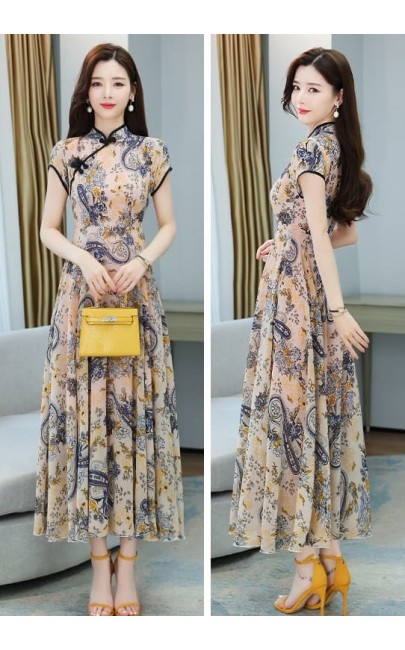 4✮- Midi Dress (Cheongsam) - MOFRM1679