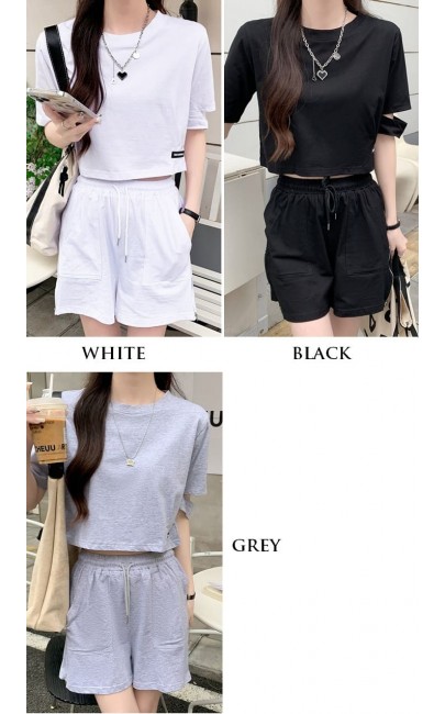 3✮- Set (Crop Top+Shorts) - MPFRM2064 3✮- Set (Crop Top+Shorts) - MPFRM2064