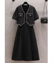 4✮- Knee Dress (With Cardigan) - MPFRM2424