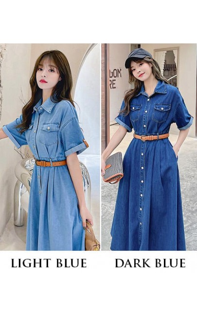 4✮- Denim Knee Dress - MPFRY82 / PF15600 4✮- Denim Knee Dress - MPFRY82 / PF15600