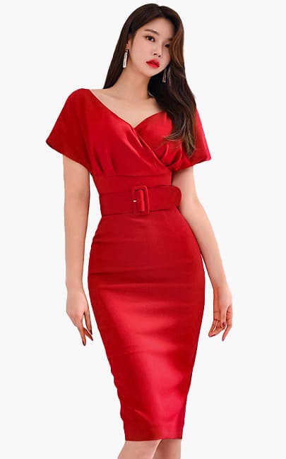 4✮- MQFRM2853 - Bodycon Dress