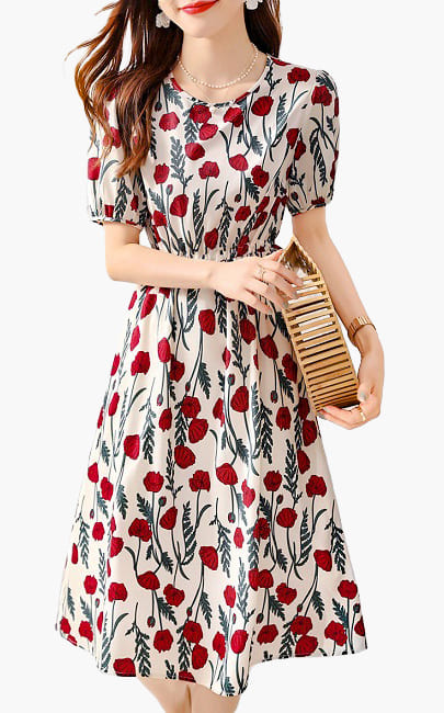 4✮- MQFRM2979 -/ BY719  Knee Dress