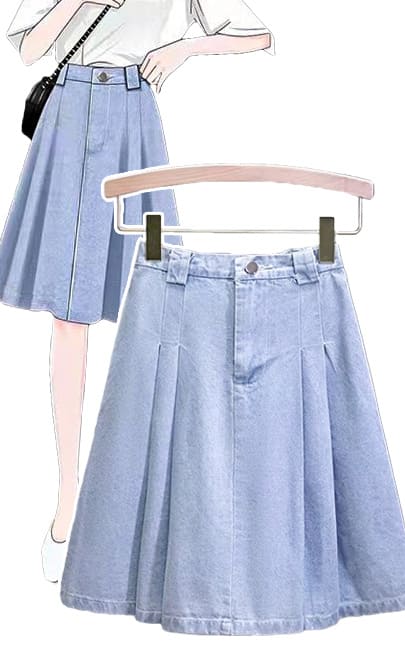 4✮- MRFRM3482 - Denim Skirt