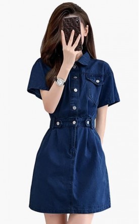 4✮- MRFRM4018 - Denim Mini Dress