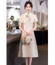 4✮- MRFRM4052 - Knee Dress (Cheongsam)