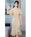 4✮- MRFRM4053 - Mermaid Knee Dress (Small Cut, Cheongsam)