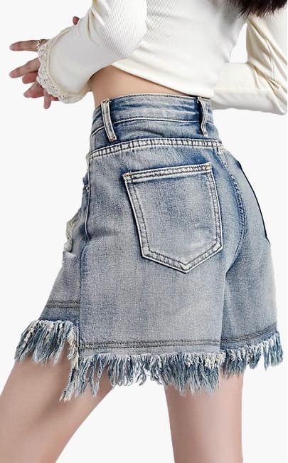 4✮- MSFRM4451 - Denim Shorts