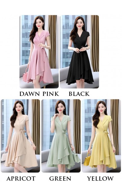 3✮- MSFRY125 - Knee Wrap Dress