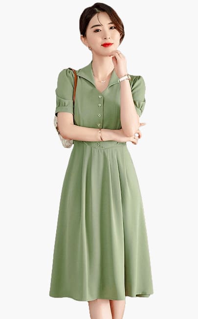 4✮- MTFRM5663 / BY289 - Knee Dress