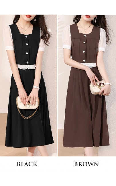 4✮- MTFRM5745 - Midi Dress (Top+Skirt)