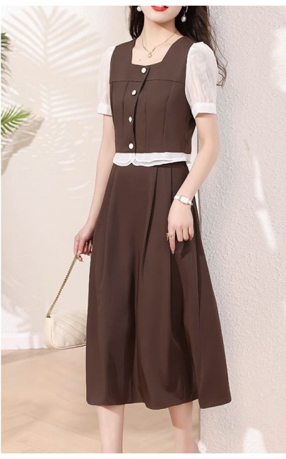 4✮- MTFRM5745 - Midi Dress (Top+Skirt)