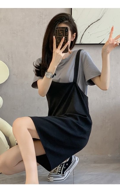 4✮- MTFRM5861 - Dress (Top+Pinafore) 4✮- MTFRM5861 - Dress (Top+Pinafore)