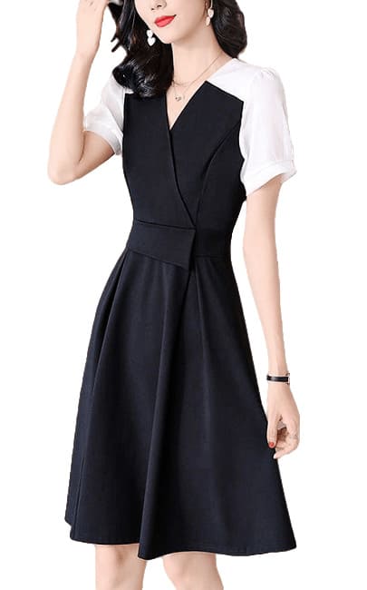 3✮- MUFRM5685 - Knee Dress