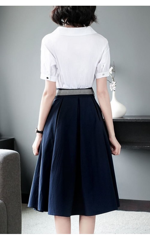 4✮- MVFRM6896 / RY1614 - Knee Dress (Top+Skirt)
