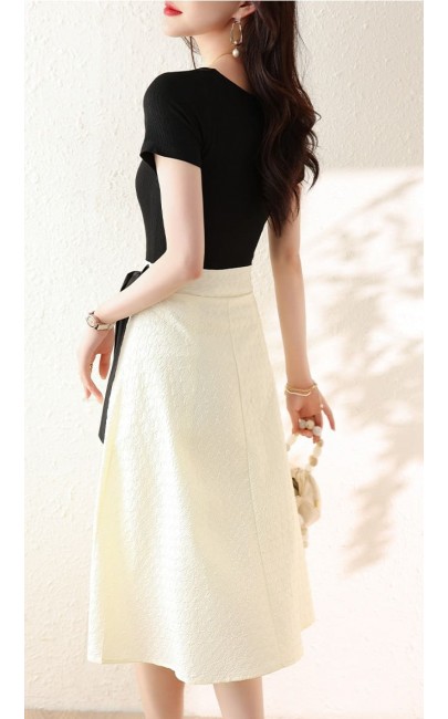 4✮- MWFRM7428 - Knee Dress (Top+Skirt)