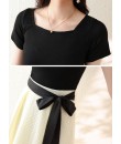 4✮- MWFRM7428 - Knee Dress (Top+Skirt)