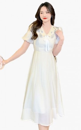 4✮- MWFRM7485 - Midi Dress (Small Cut)