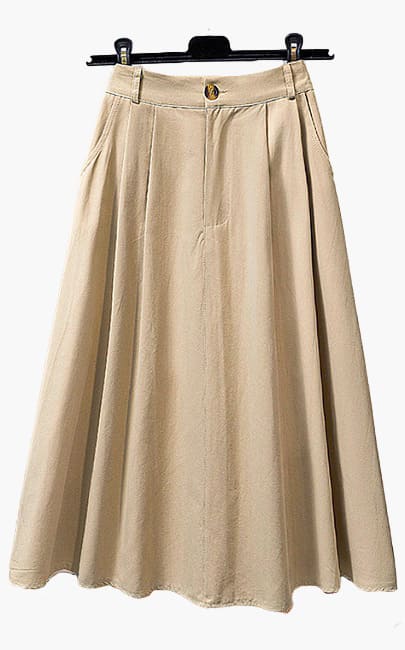 4✮- MWFRM7686 - Knee Skirt (S-4XL)