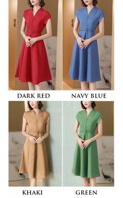 3✮- MXFRY1535 - Knee Dress