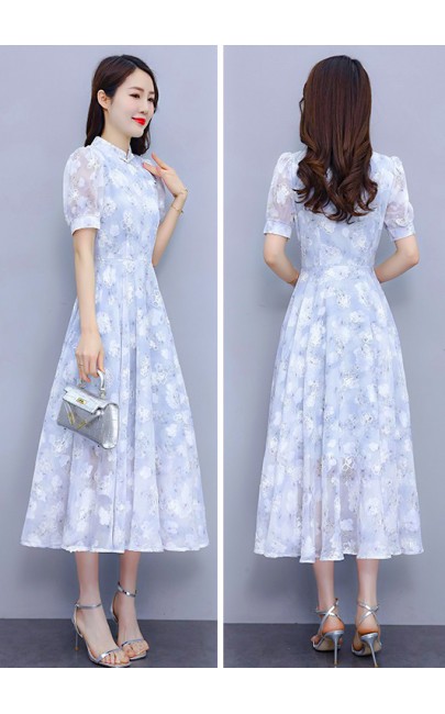 4✮- MYFRM9422 - Midi Dress (Cheongsam) 4✮- MYFRM9422 - Midi Dress (Cheongsam)