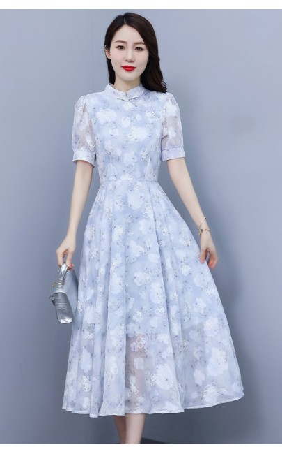 4✮- MYFRM9422 - Midi Dress (Cheongsam)