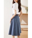 4✮- MZFRM11912 - Knee Dress (Top+Denim Skirt)