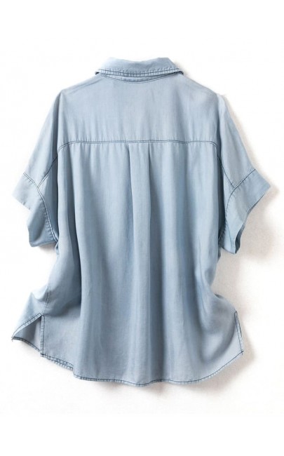 4✮- MZFRM12056 - Denim Top 4✮- MZFRM12056 - Denim Top
