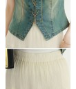 4✮- MZFRM12204 - Midi Dress (Denim Jacket+Skirt)