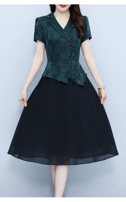 4✮- NAFRM14873 - Knee Dress (Small Cut)
