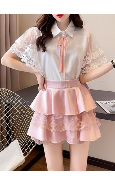 4✮- NBFRM15840 - Mini Dress (Top+Skirt) (Small Cut)
