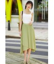 4✮- NDFRY1760 - Knee Skirt (S-XL)