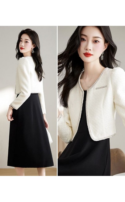 4.5✮- NGFRM23178 - Knee Dress (With Cardigan)