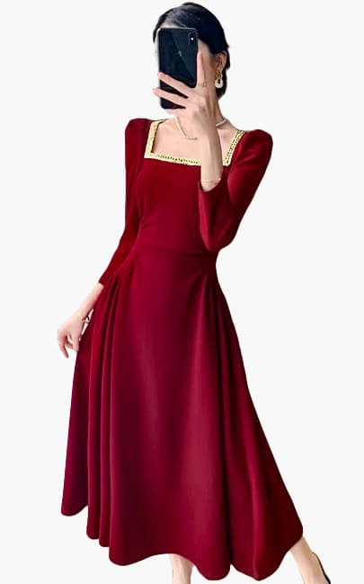 4✮- NHFRM23278 - Midi Dress