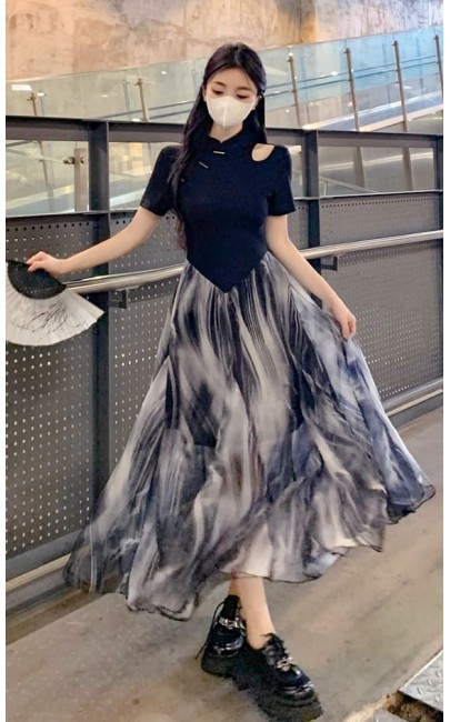 4✮- NIFRM25227 - Midi Dress (Cheongsam) 4✮- NIFRM25227 - Midi Dress (Cheongsam)