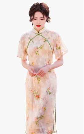 4✮- NIFRY1916 - Knee Dress (Cheongsam) (Small Cut)