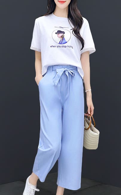 4✮- NJFRY1965 / BY398 - Set (Top+Pants)