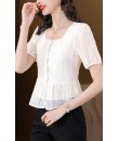 4✮- NKFRM28907 - Embroidered Top (Small Cut)