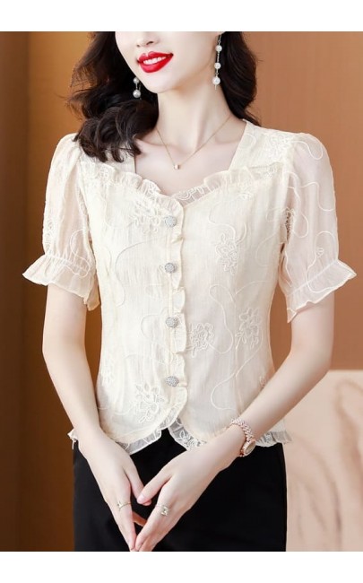4✮- NKFRM28912 - Embroidered Top