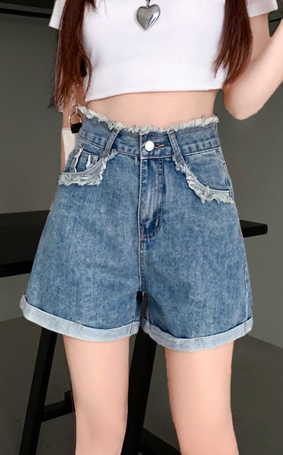 4✮- NNFPF1342 - Denim Shorts