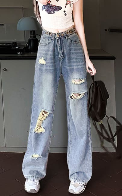 4✮- NNFPF1348 - Denim Pants