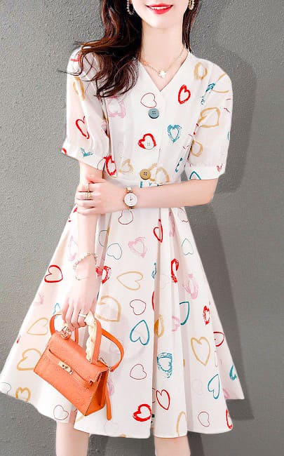 3✮- NOFPF1455 / PF12983 - Knee Dress