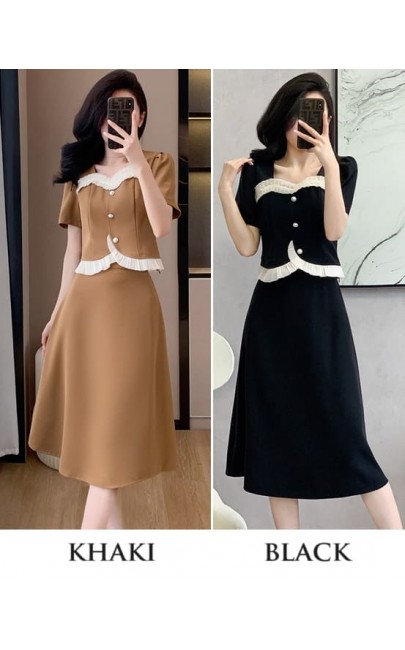 4✮- NOFPF2048 - Knee Dress (Top+Skirt)