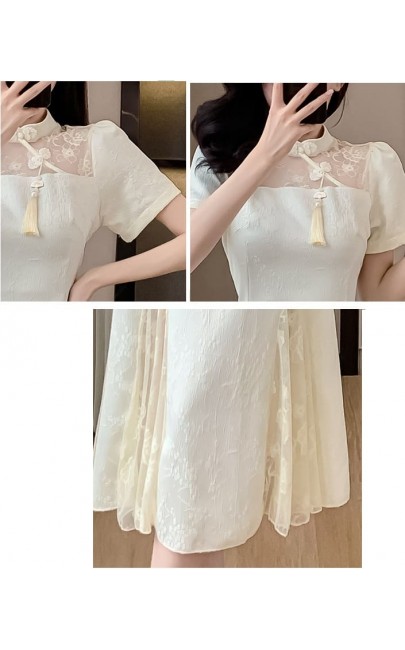 4✮- NPFPF3497 - Midi Dress (Cheongsam) 4✮- NPFPF3497 - Midi Dress (Cheongsam)