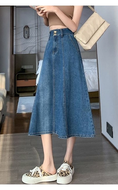 4✮- NQFBY91 - Denim Midi Skirt 4✮- NQFBY91 - Denim Midi Skirt